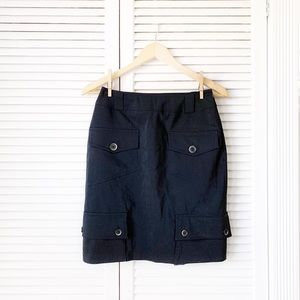 Cottonade Paris Black Cargo Mini Skirt NWOT